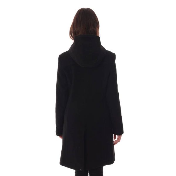 Womens Black Duffle Coat