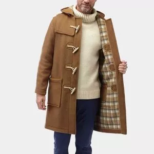 brown duffle coat