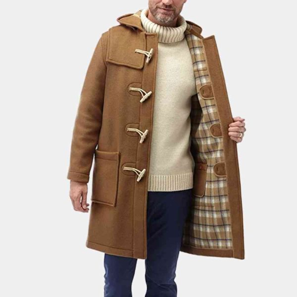 brown duffle coat