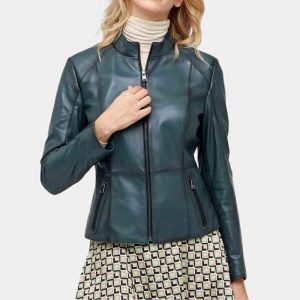 Black and Green Motorcycle Jacket