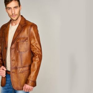 Leather Blazer