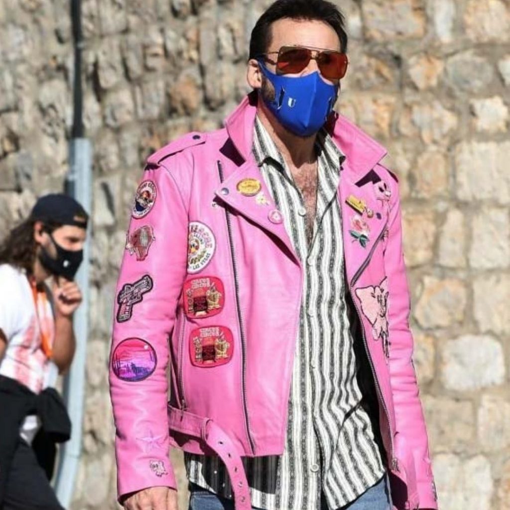 Nicolas Cage Pink Jacket