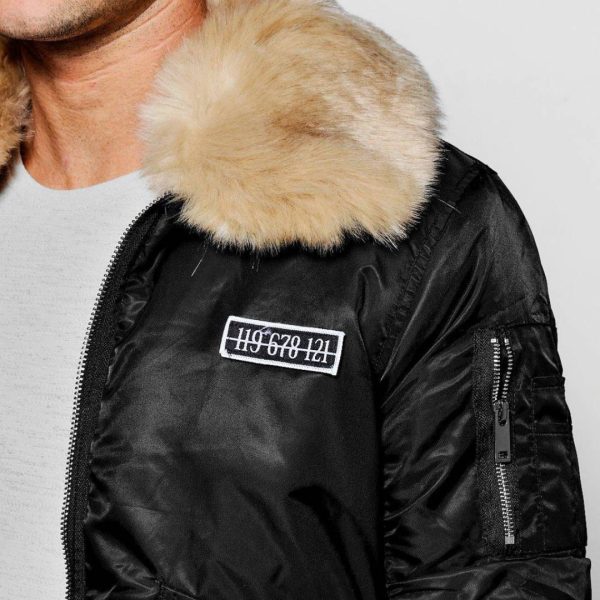 Fur Collar MA1 Bomber Jacket