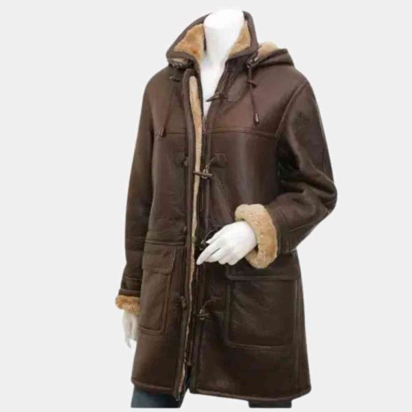 Ladies Leather Duffle Coat in usa 1