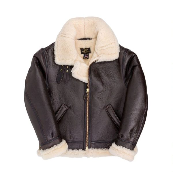 B-3 Hooded Sheepskin Bomber Jacket