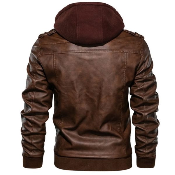 Casual Motorcycle Jacket Biker Leather