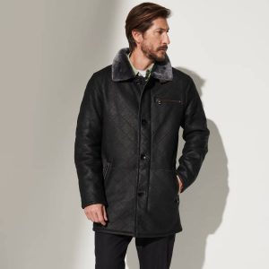 Quilted Shearling Car Coats