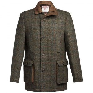 Tweed Overcoat Bucktrout Tailoring Boyd Coat Green Multi