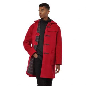 red duffle coat