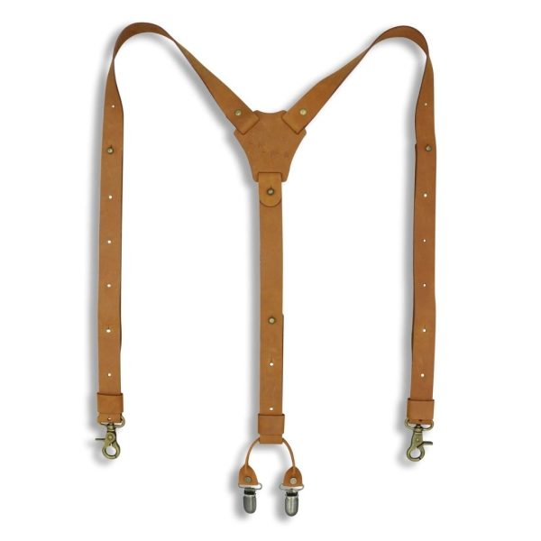 Crazy Horse Leather Suspenders 6