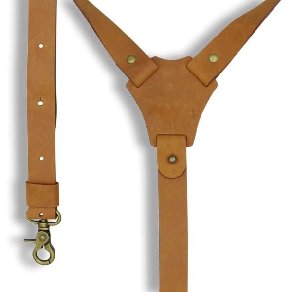 Crazy Horse Leather Suspenders 7