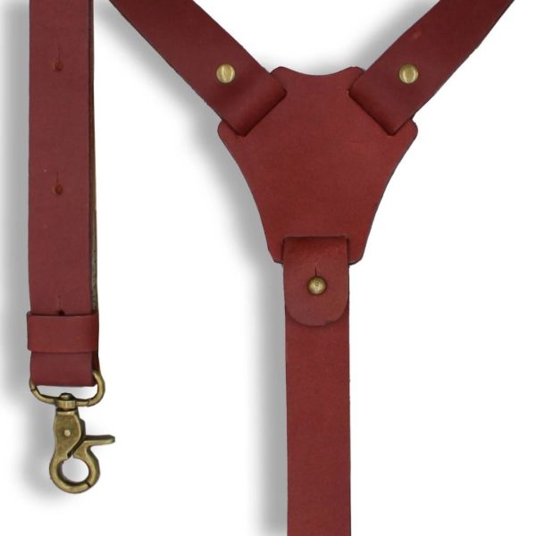 Crazy Horse Leather Suspenders 8