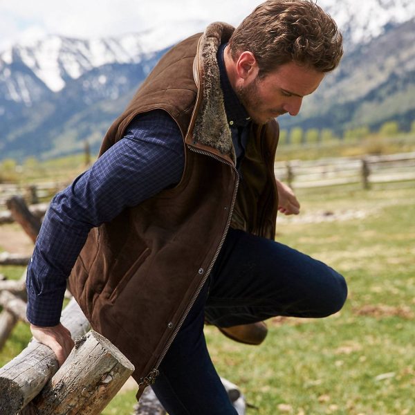 Go Forth Brown Shearling Sheepskin Vest
