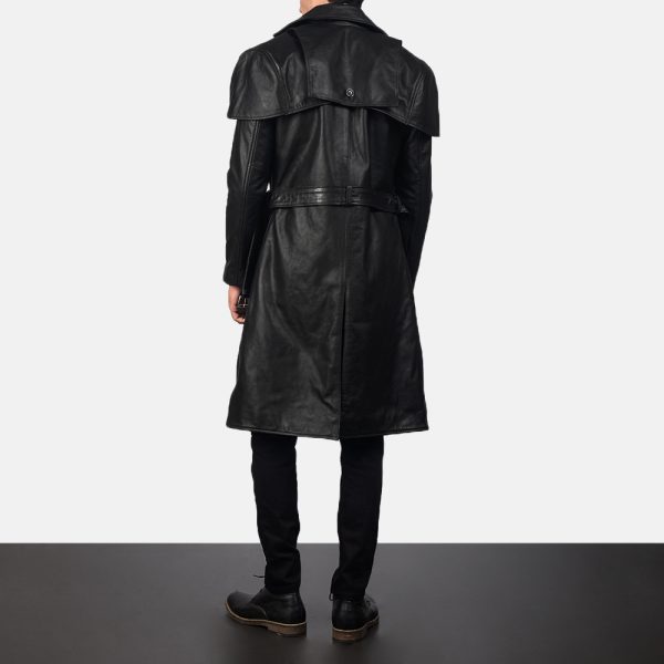 Deux Black Leather Duster 3