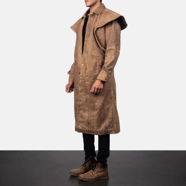 Maverick Brown Leather Duster 1