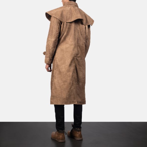 Maverick Brown Leather Duster 2