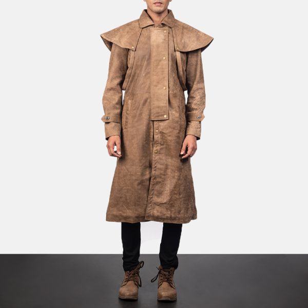 Maverick Brown Leather Duster 3