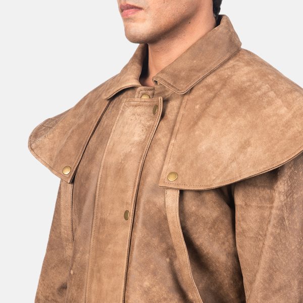 Maverick Brown Leather Duster 4