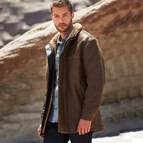 Corbin European Shearling Sheepskin Coat