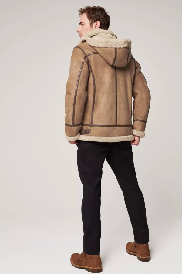 Special Edition Desert Sand Sheepskin B 3 Bomber Jacket