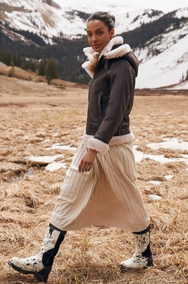 Jane Merino Sheepskin B 3 Bomber Jacket 11