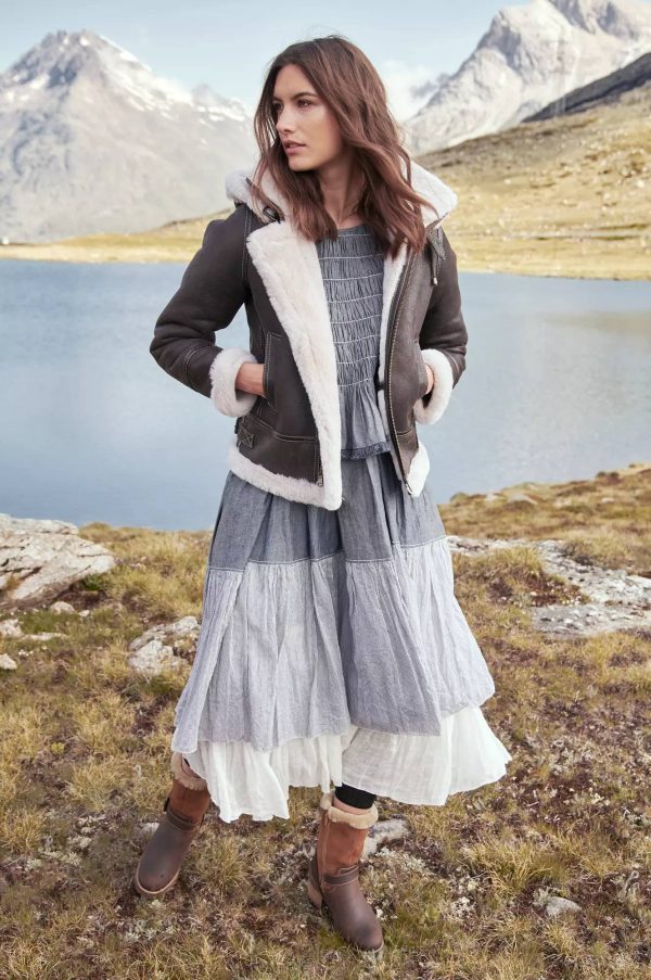Jane Merino Sheepskin B 3 Bomber Jacket 13