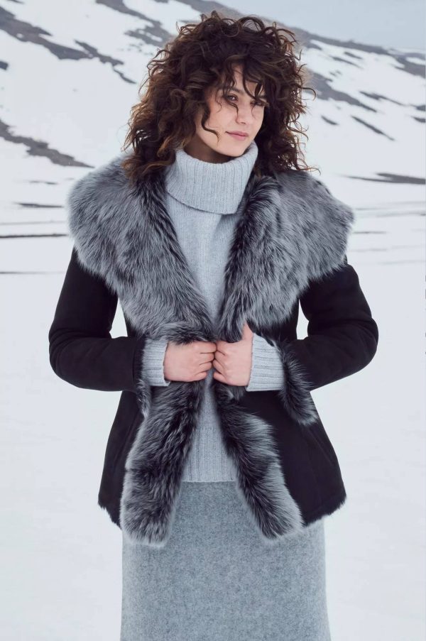 Natasha Hooded Toscana Sheepskin Coat 11