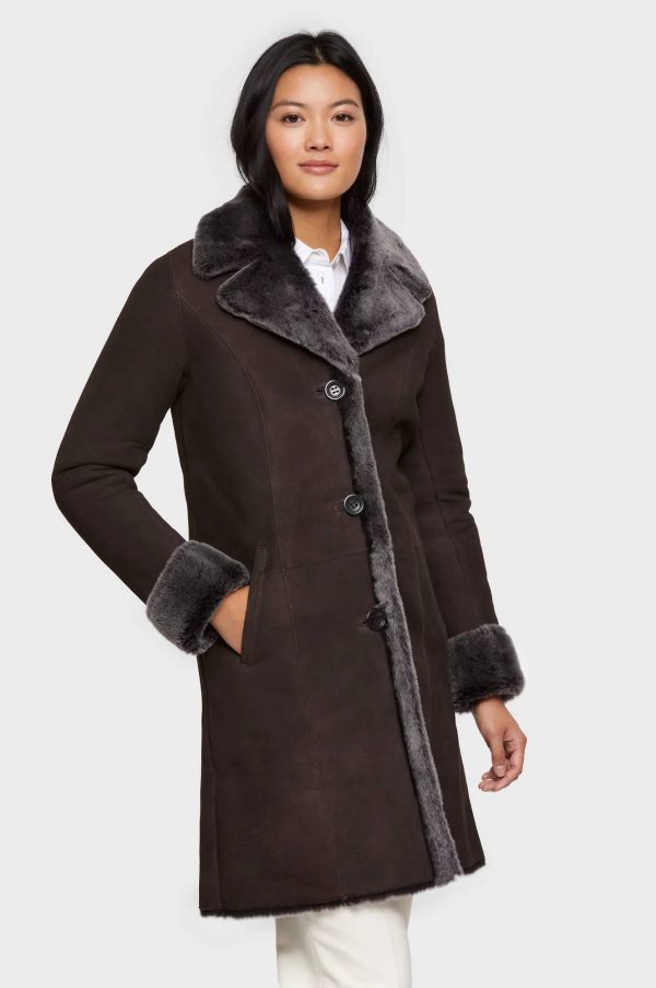 Brooklyn Shearling Sheepskin Coat