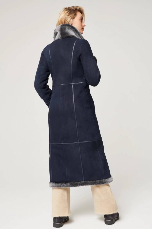 Colette Reversible Shearling Sheepskin Coat 4