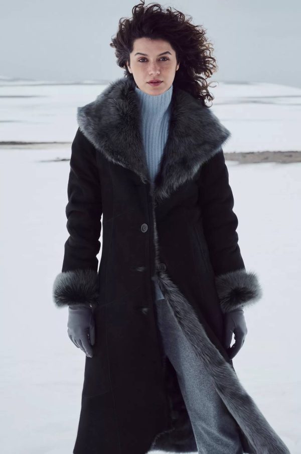Dakota Hooded Toscana Sheepskin Coat 2