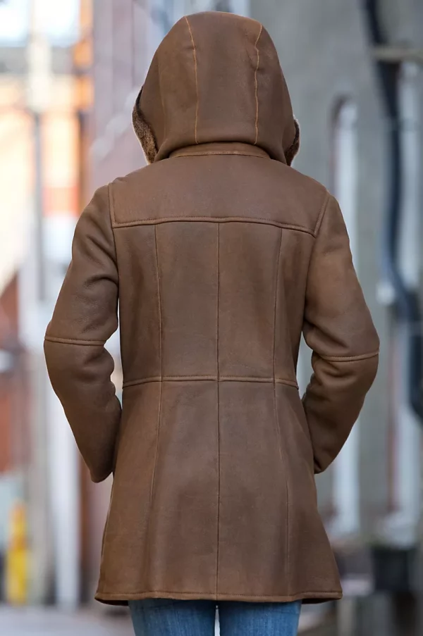 Fauna Shearling Sheepskin Duffle Coat United States