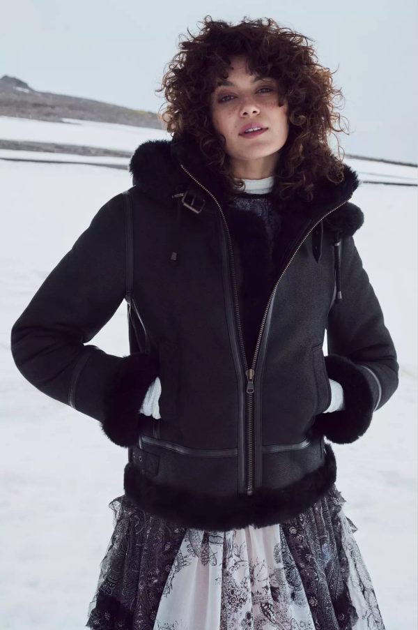 Jane Merino Sheepskin B 3 Bomber Jacket 20