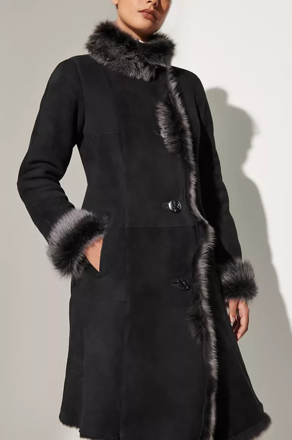 Sandra Spanish Merino Shearling Sheepskin Coat US
