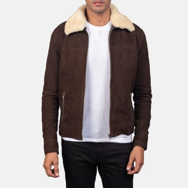 Coffner Brown Shearling Fur Jacket US