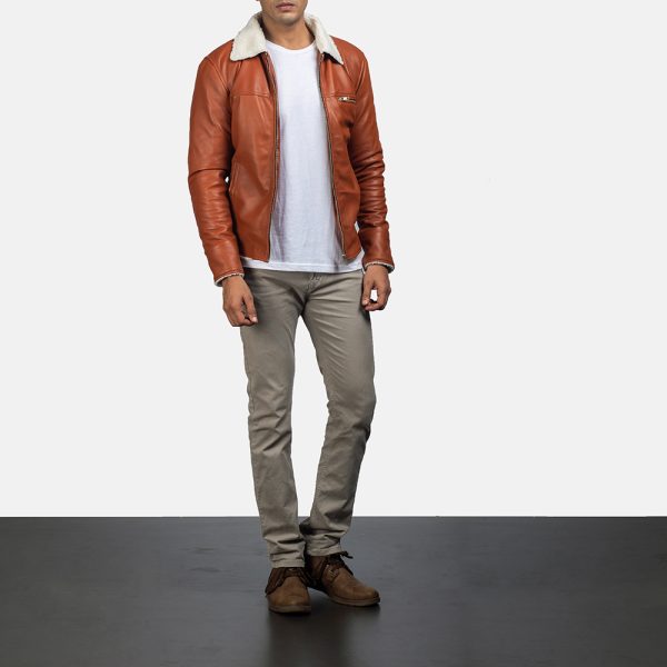 Dan Frost Tan Shearling Jacket USA