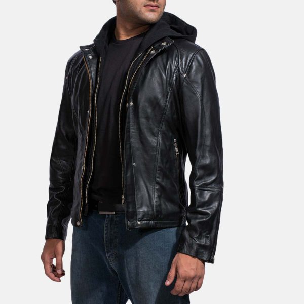 Highschool Black Leather Jacket US