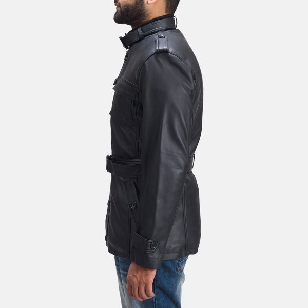 Hunter Black Leather Jacket USA