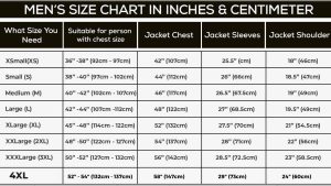 Buffalo Leather Duster 1 Men Size Chart