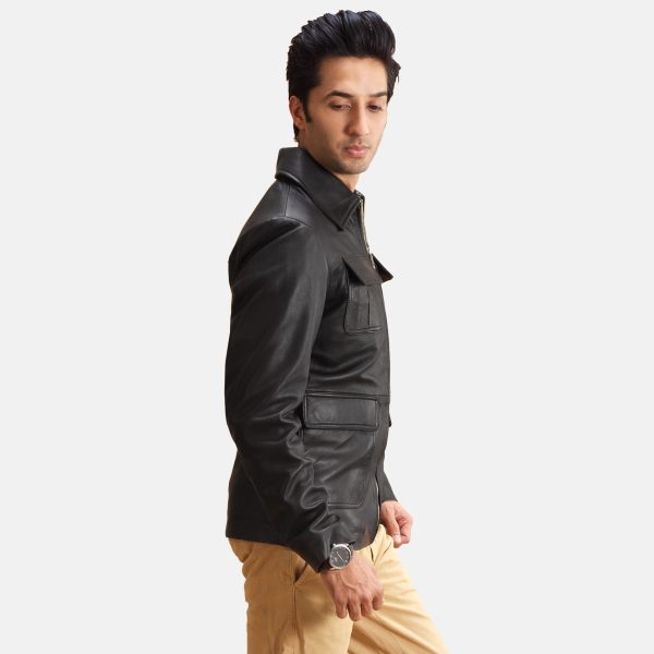 Raven Black Leather Jacket USA