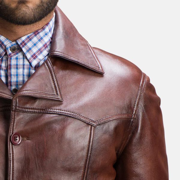 Vincent Alley Brown Leather Jacket USA