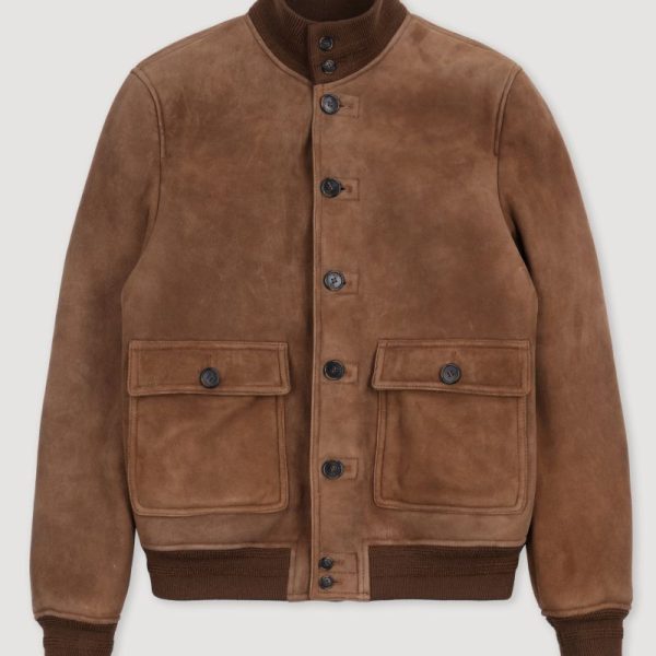 Mens Brown Sheepskin Jacket