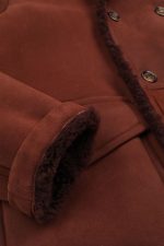 Suede Shearling Coat Men USA