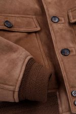 Mens Brown Sheepskin Jacket US x