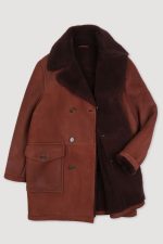 Suede Shearling Coat Men US