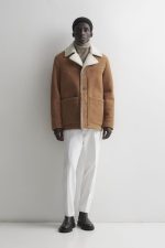 Mens Shearling Ranch Coat