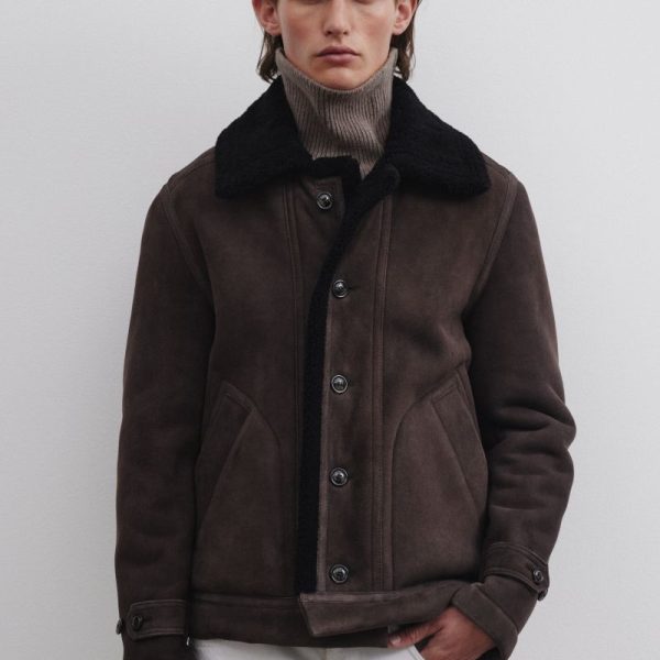 Espresso Brown Sheepskin Jacket
