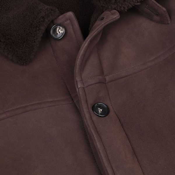 Mens Brown Sheepskin Coat