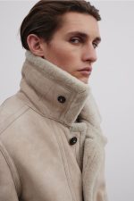 Monarch Sand Sheepskin Jacket USA x