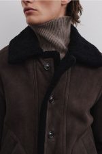 Espresso Brown Sheepskin Jacket US x