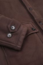 Mens Brown Sheepskin Coat USA